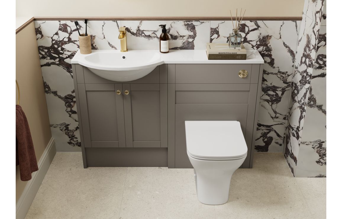 HRD 1536mm Slim Basin WC & 1 Door Unit Pack