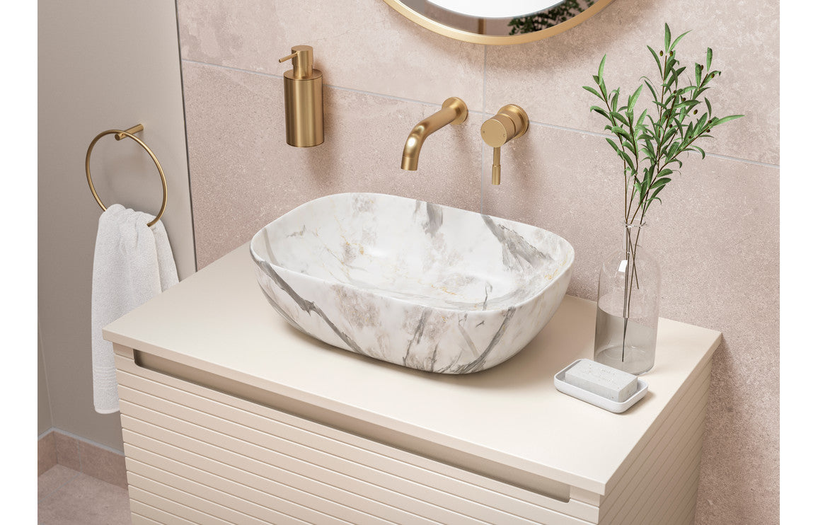 HRD 615mm Wall Hung 1 Drawer Basin Unit & 1TH Basin