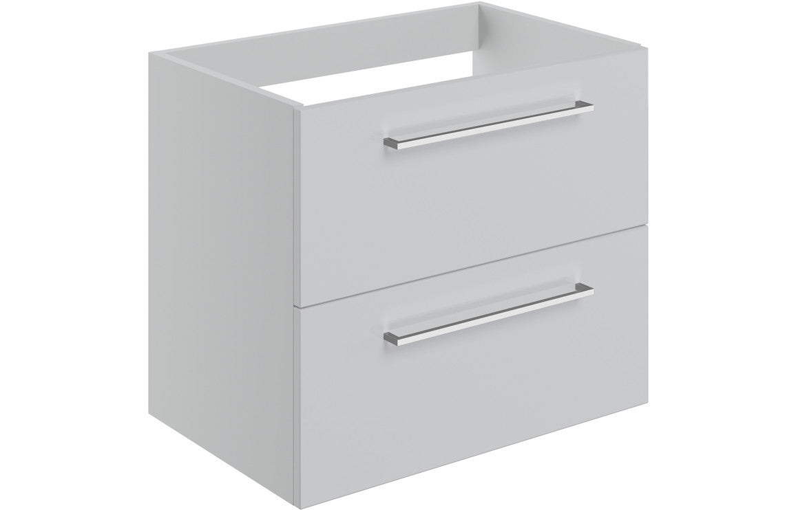 HRD 590mm Wall Hung 2 Drawer Basin Unit (No Top)