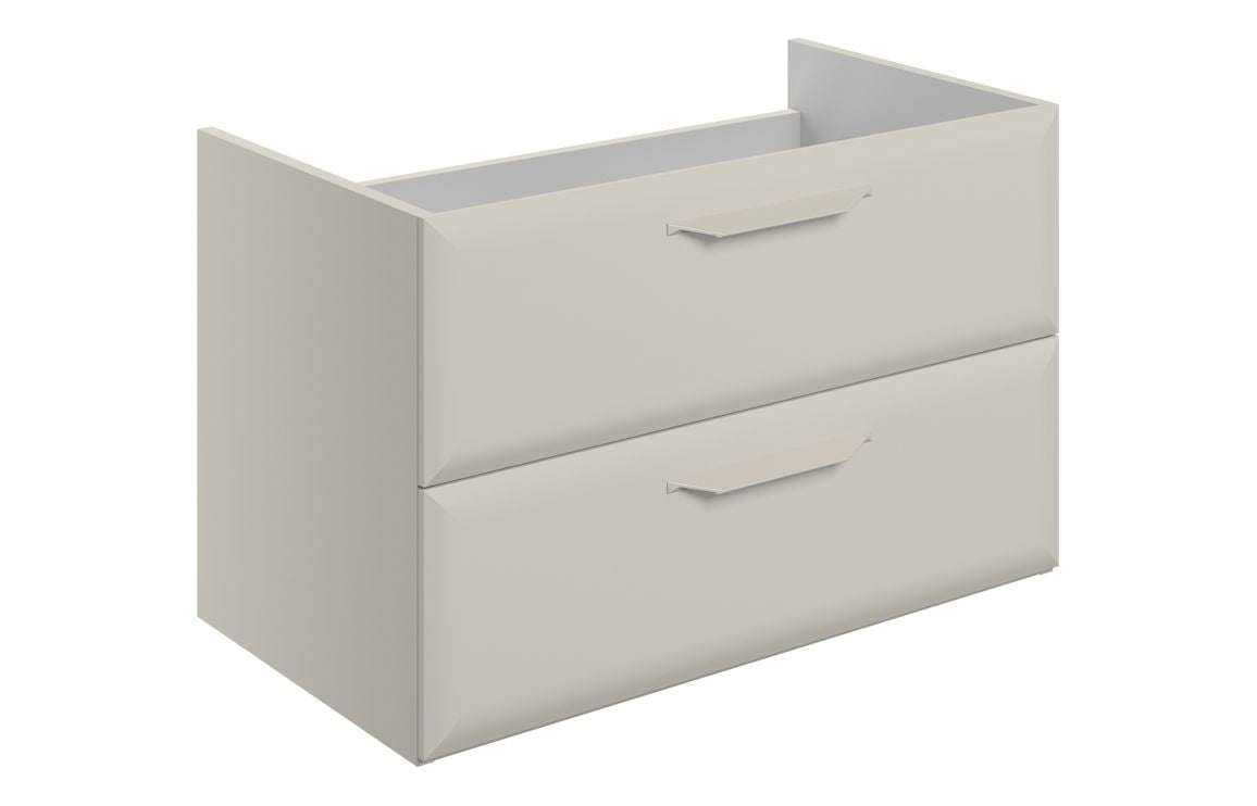 HRD 795mm Wall Hung 2 Drawer Basin Unit (No Top)
