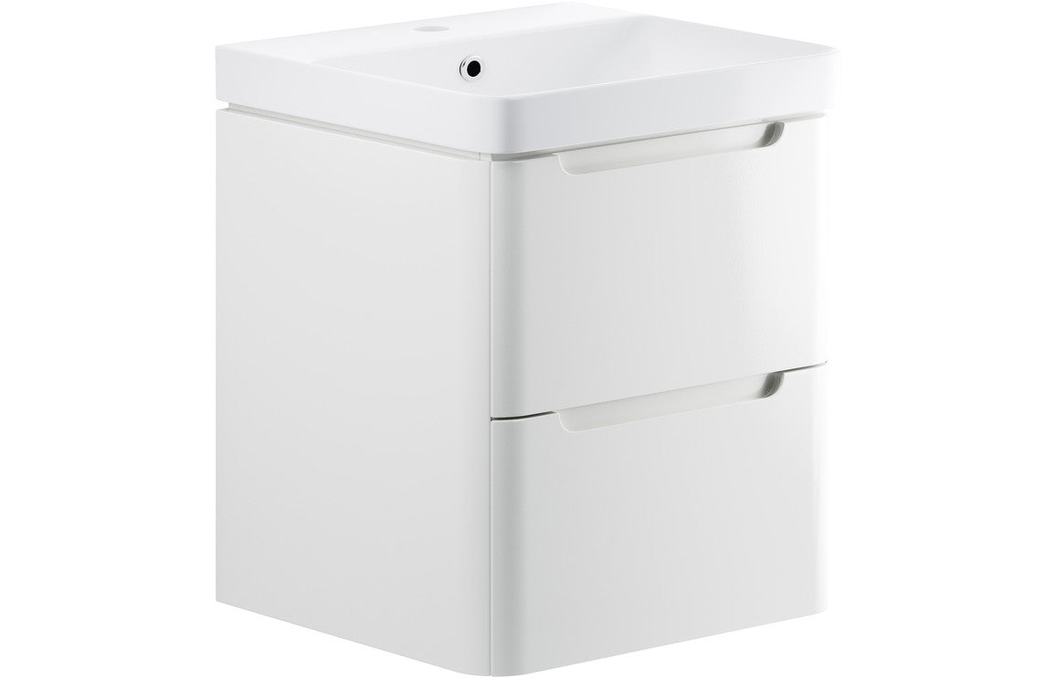 HRD 605mm 2 Drawer Wall Hung Basin Unit