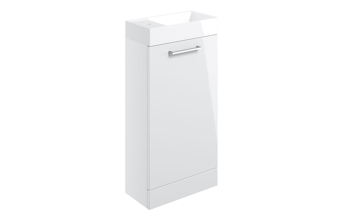 HRD 410mm Floor Standing 1 Door Basin Unit & 1TH Basin