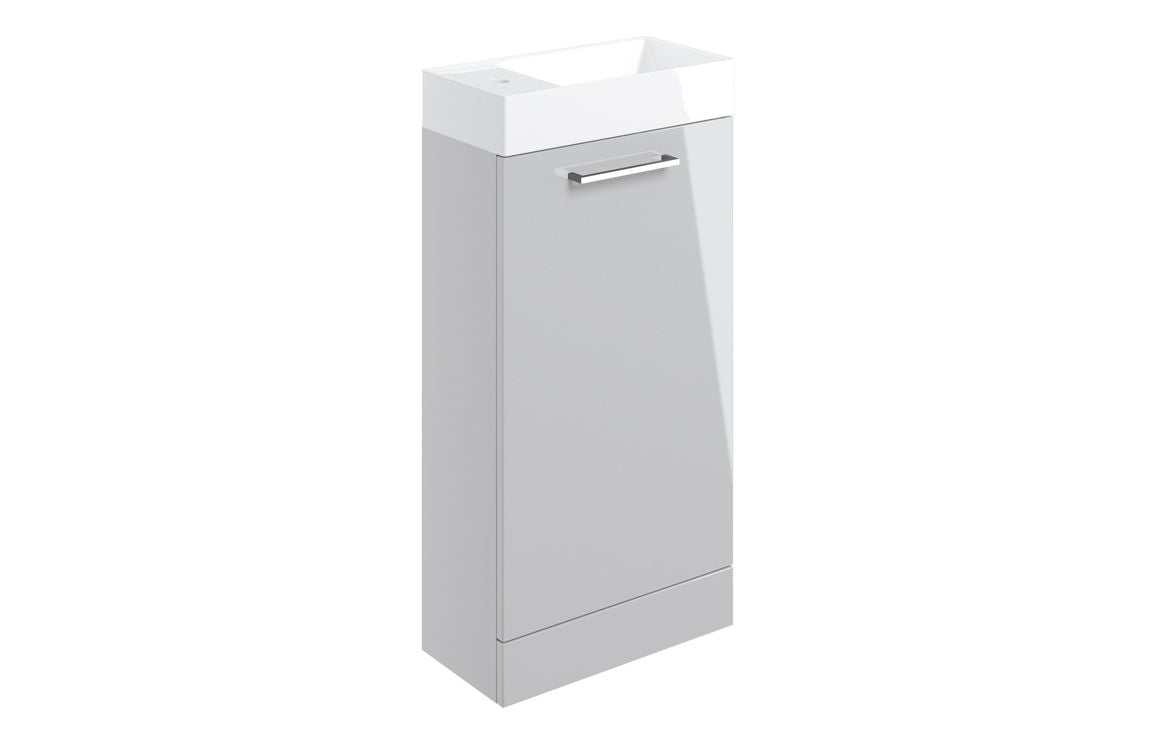 HRD 410mm Floor Standing 1 Door Basin Unit & 1TH Basin