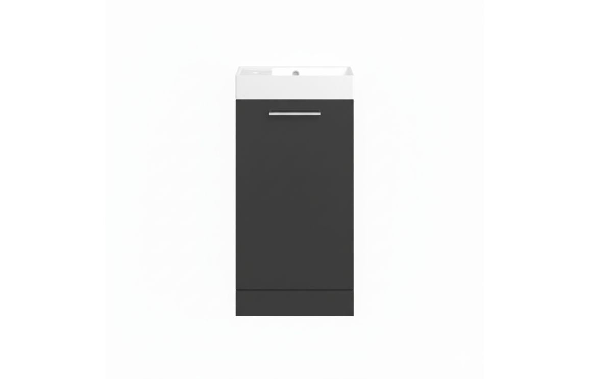 HRD 410mm Floor Standing 1 Door Basin Unit & 1TH Basin