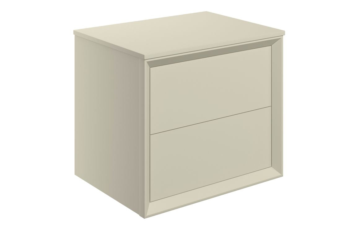 HRD 610mm Wall Hung 2 Drawer Basin Unit & Top