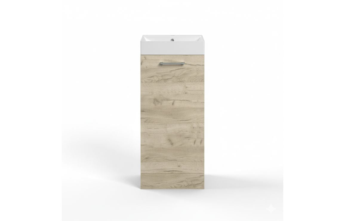 HRD 410mm Floor Standing 1 Door Basin Unit & 1TH Basin