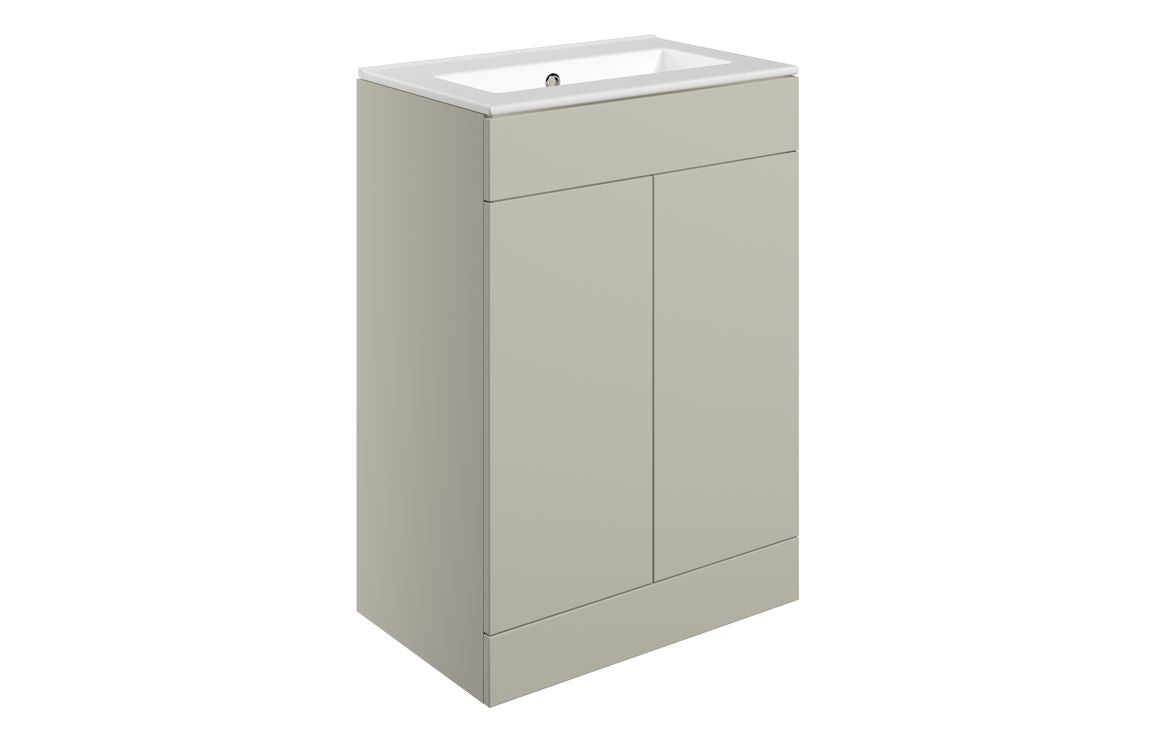 HRD 610mm Floor Standing 2 Door Basin Unit & 0TH Basin