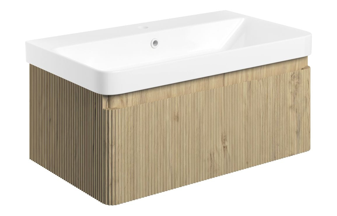 HRD 805mm Wall Hung 1 Drawer Basin Unit & Basin