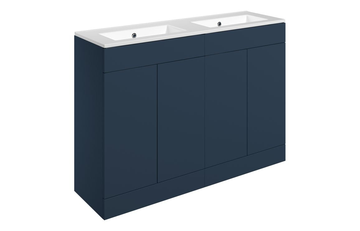 HRD 1210mm Floor Standing 4 Door Basin Unit & 0TH Basin
