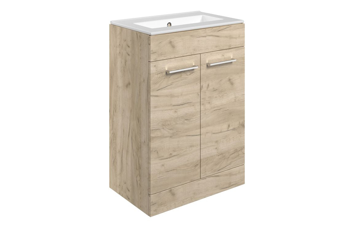 HRD 610mm Floor Standing 2 Door Basin Unit & 0TH Basin