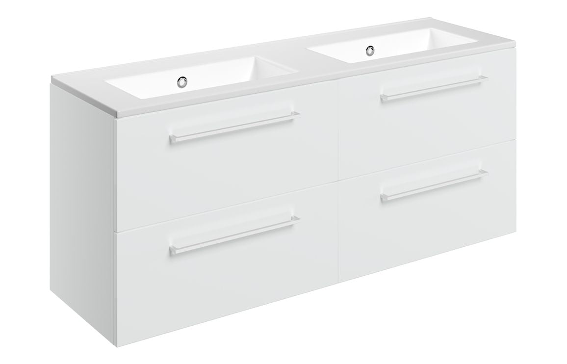 HRD 1210mm Wall Hung 4 Drawer Basin Unit & 0TH Basin