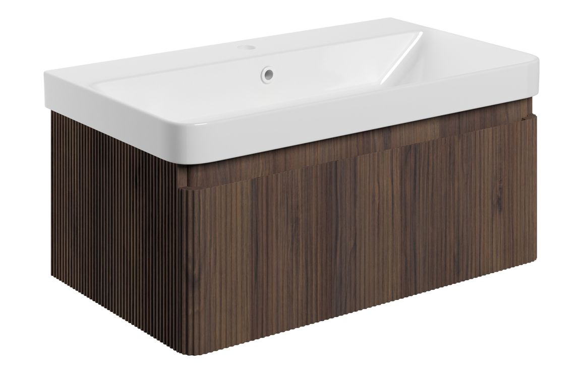 HRD 805mm Wall Hung 1 Drawer Basin Unit & Basin