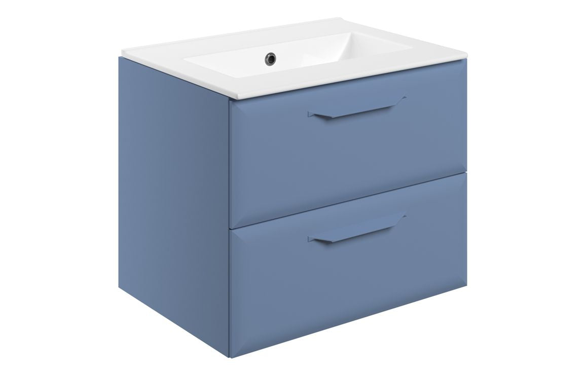HRD 615mm Wall Hung 2 Drawer Basin Unit & 0TH Basin