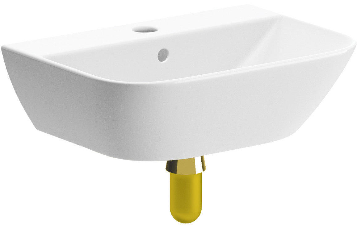 HRD 450x320mm 1TH Cloakroom Basin & Bottle Trap