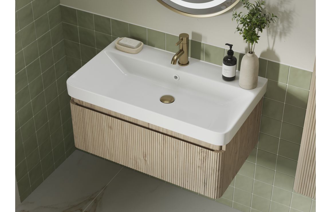 HRD 605mm Wall Hung 1 Drawer Basin Unit & Basin