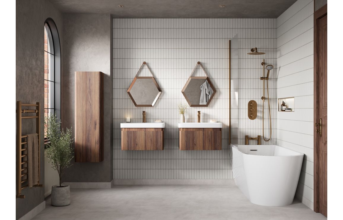 HRD 500mm Wall Hung 1 Drawer Basin Unit & Basin