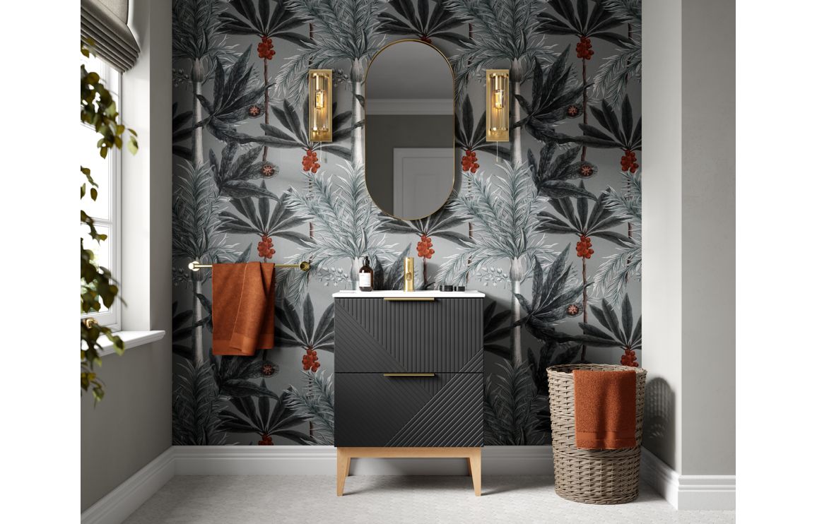 HRD 615mm Floor Standing 2 Drawer Basin Unit & Basin