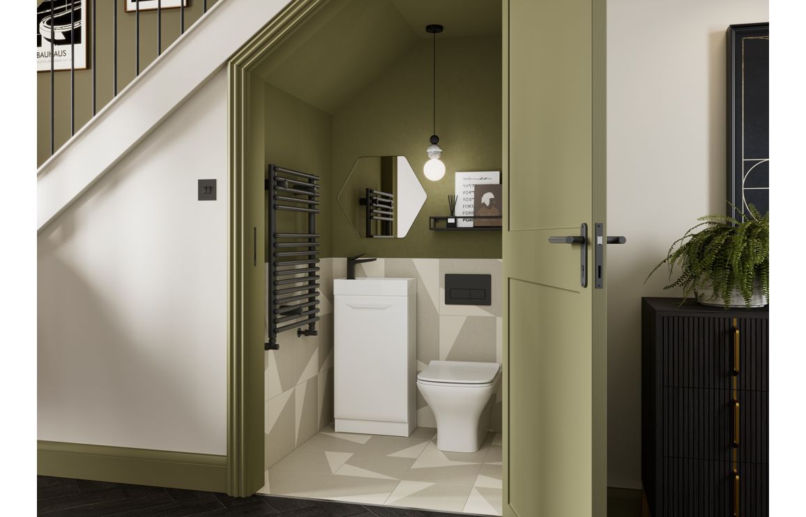 HRD 1210mm Floor Standing 4 Door Basin Unit & 2TH Basin