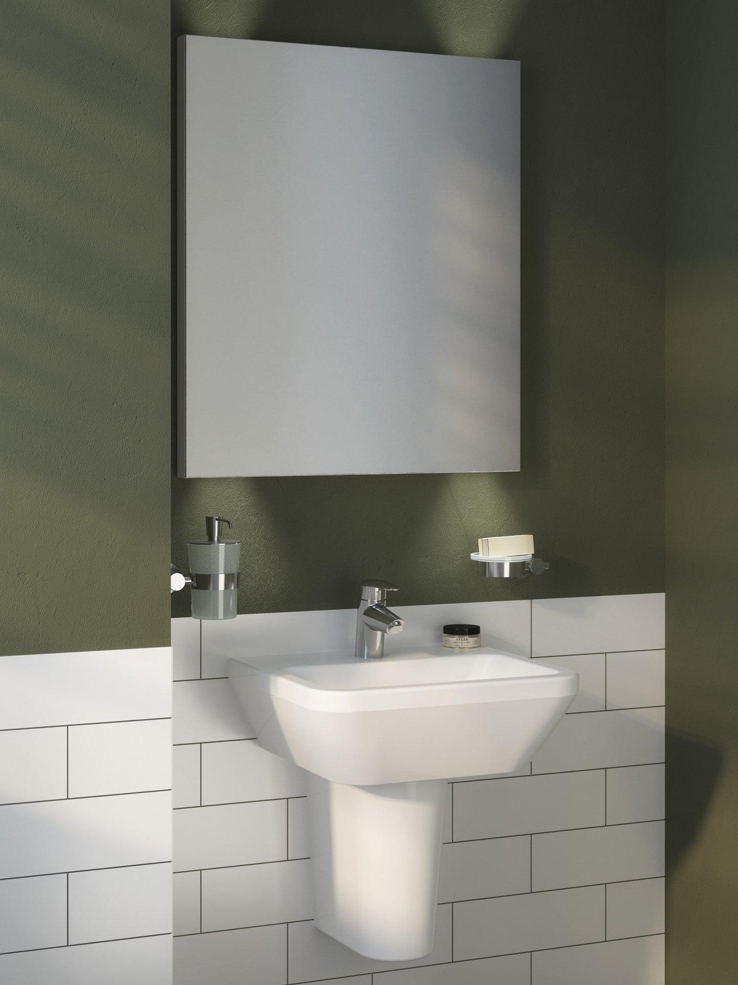 HRD 600x360mm 1TH Compact Basin with Overflow