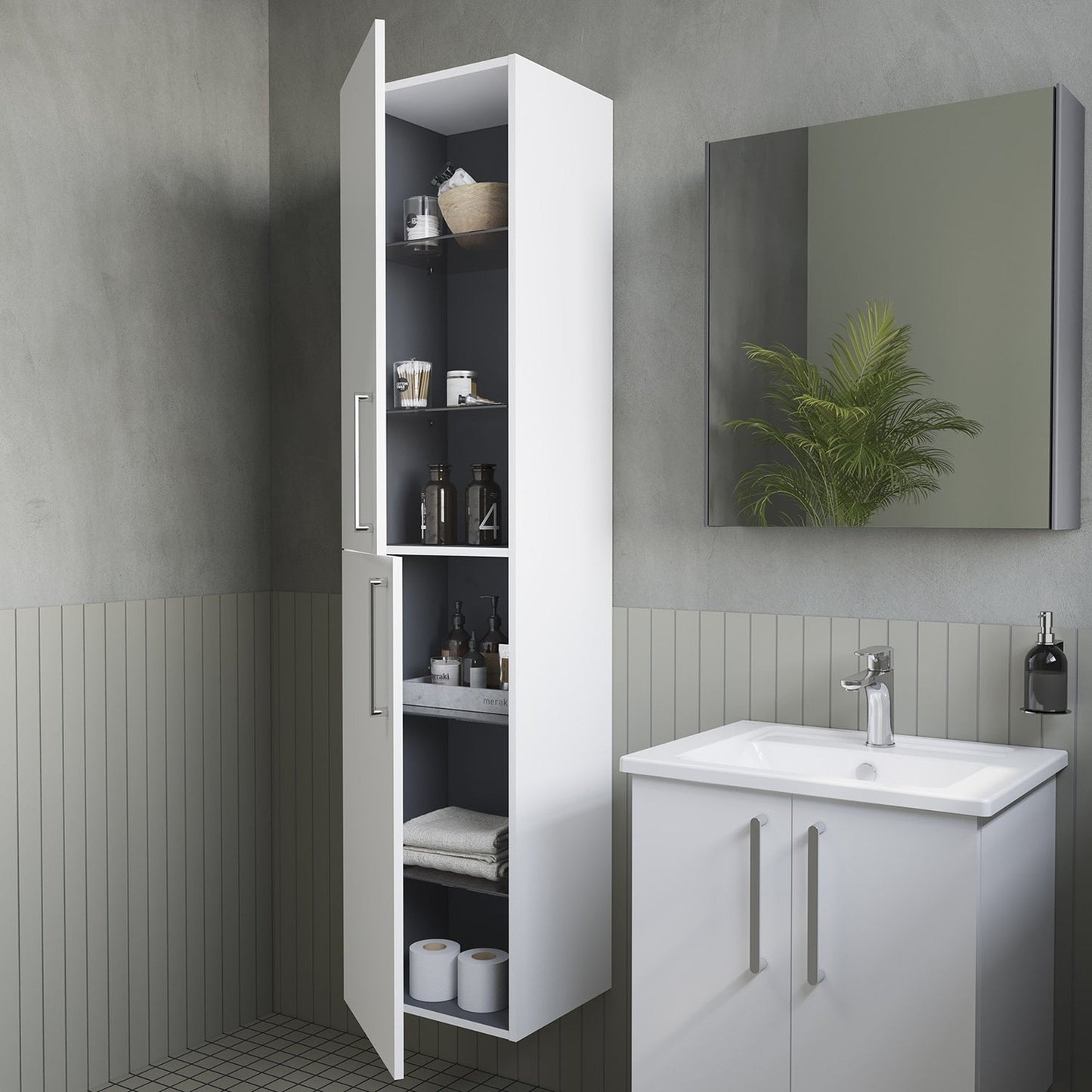 HRD 40cm 2 Door Tall Unit