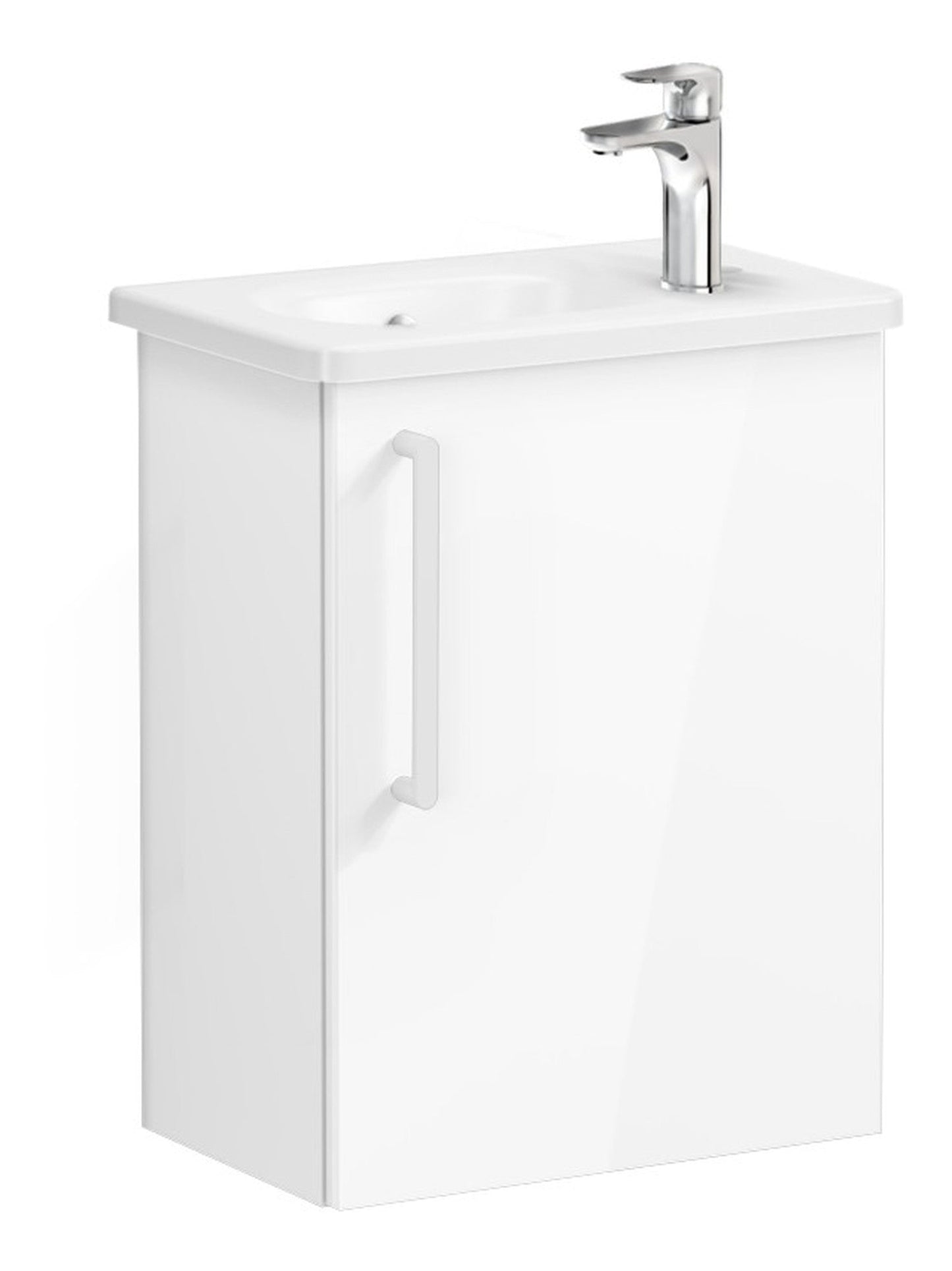 HRD 45cm 1 Door Wall Hung Washbasin Unit (RH Hinge)