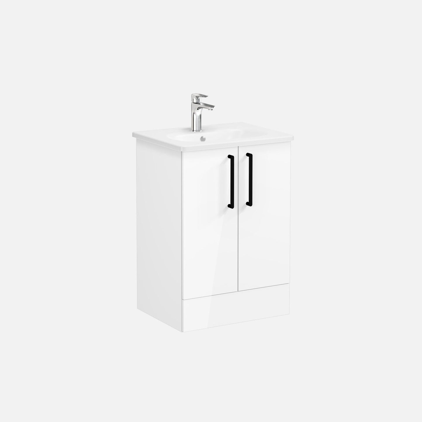 HRD 60cm 2 Drawer Floor Standing Washbasin Unit