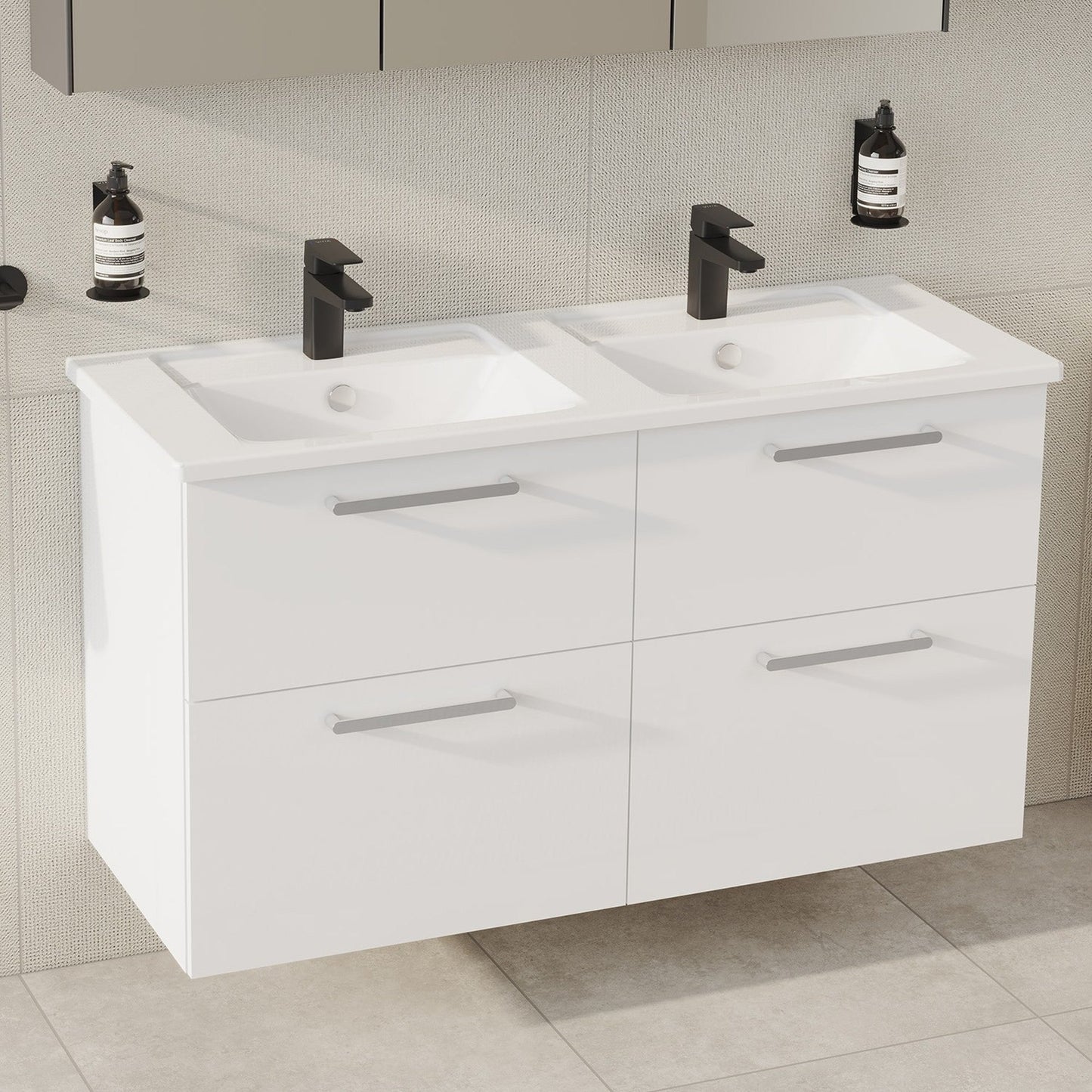 HRD 120cm 4 Drawer Washbasin Unit