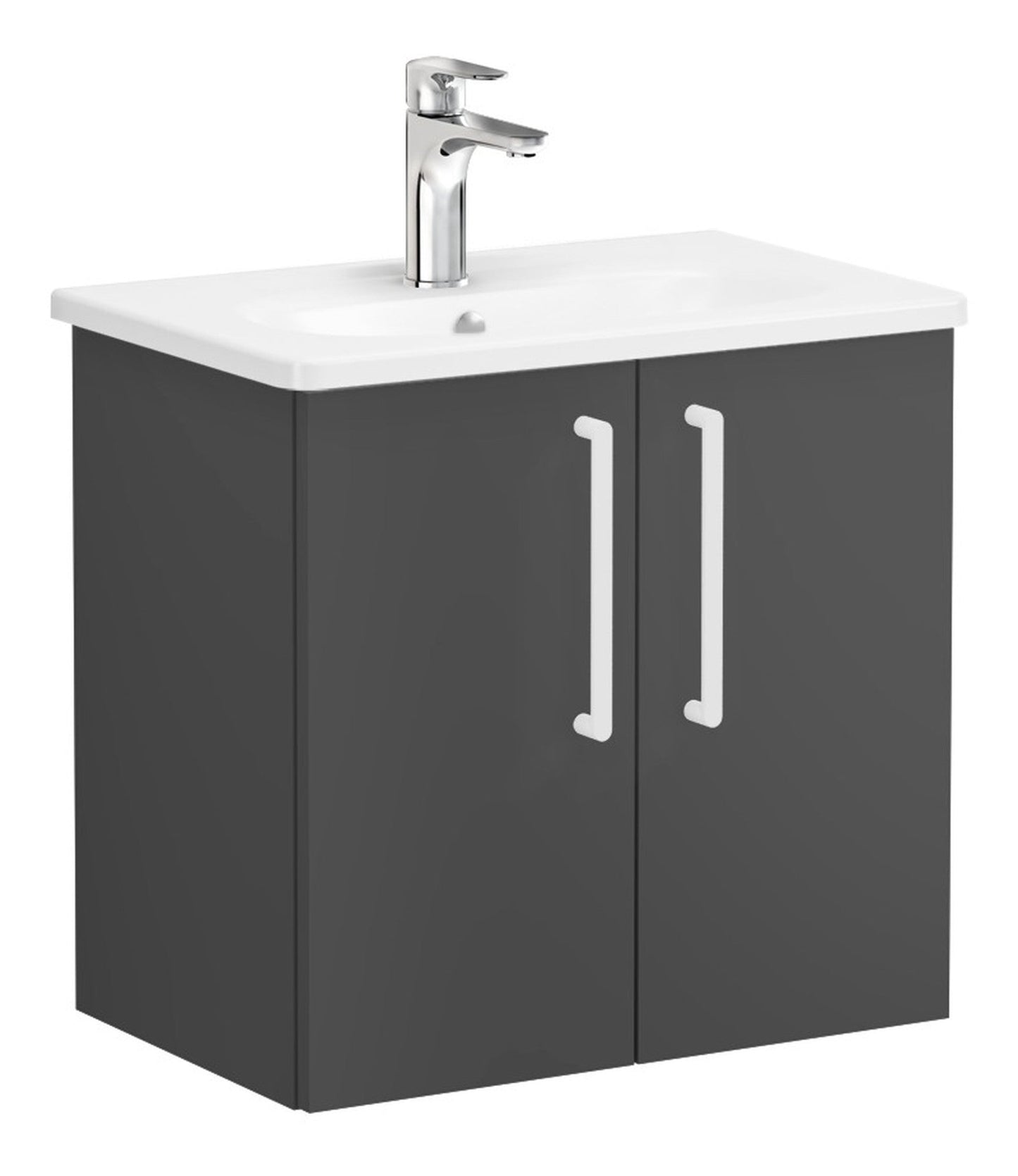 HRD 60cm 2 Door Wall Hung Washbasin Unit