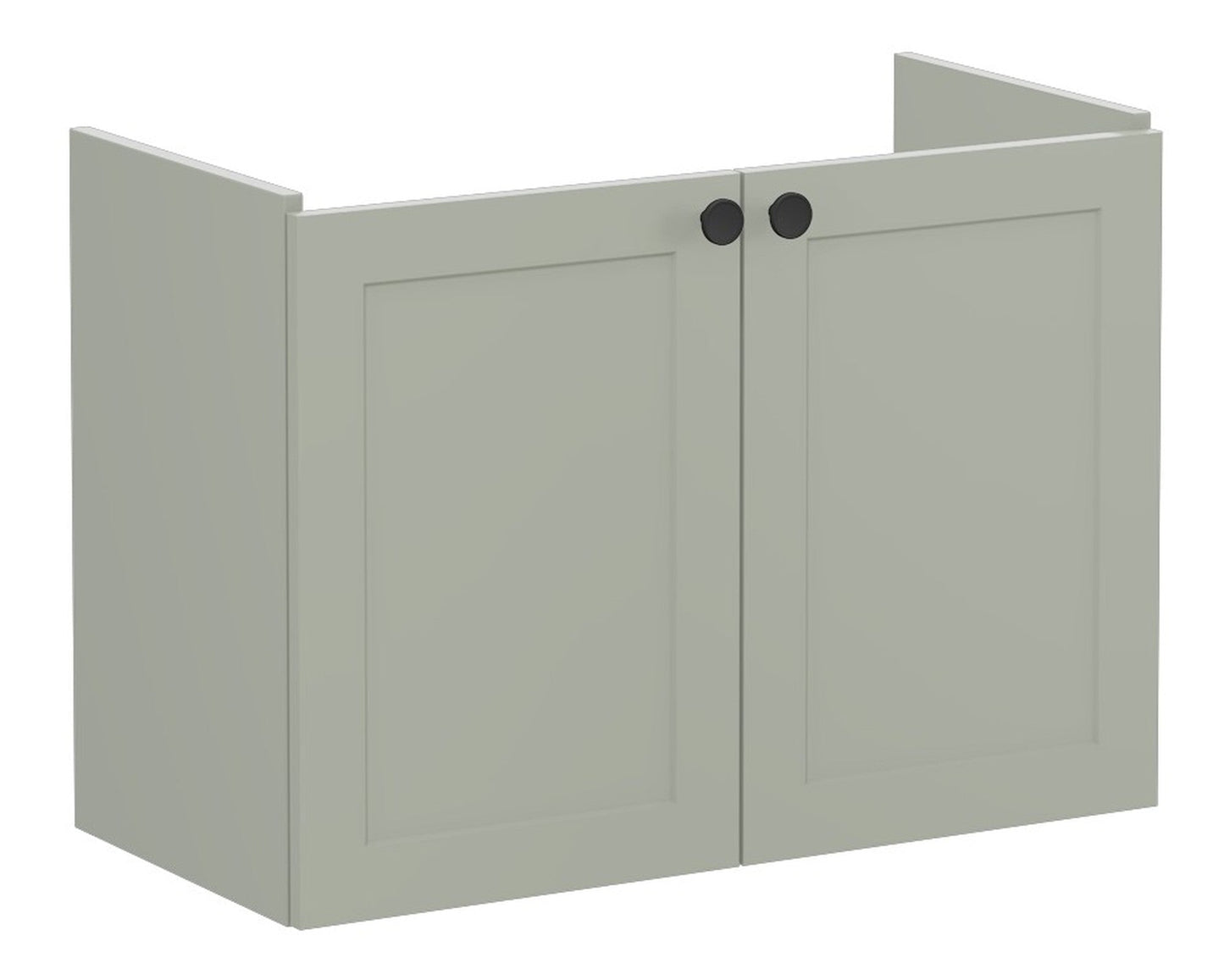 HRD 80cm 2 Door Wall Hung Slim Washbasin Unit