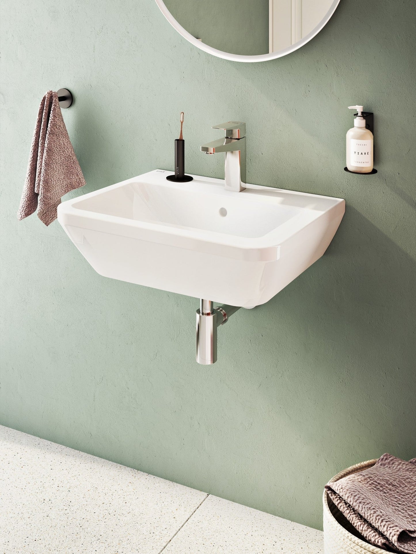 HRD 550x445mm 1TH Basin with Overflow