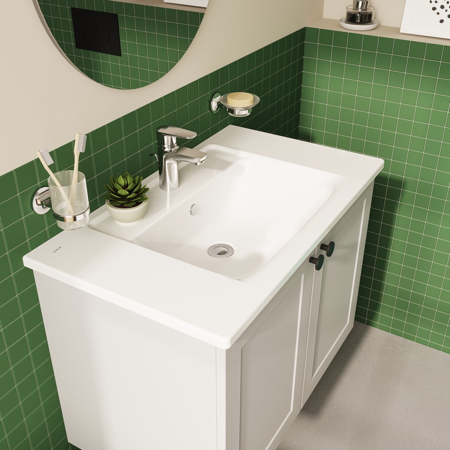 HRD 800x465mm 1TH Vanity Basin with Overflow