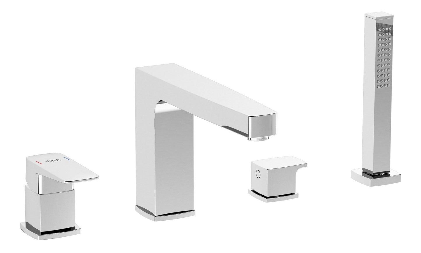 Sabira Root Square 4-Hole Bath/Shower Mixer