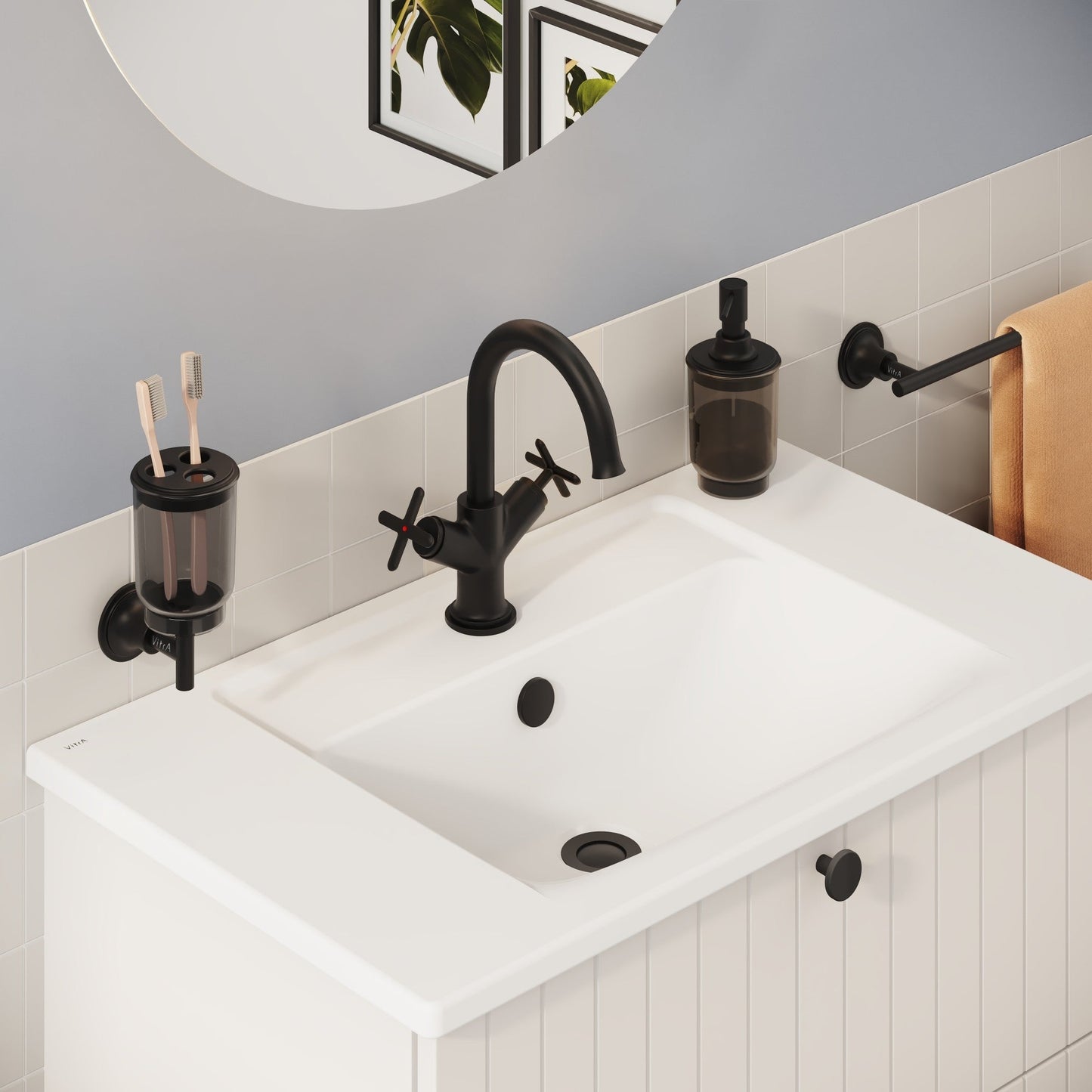 Sabira Origin Classic Basin Mixer (Cross Handles)