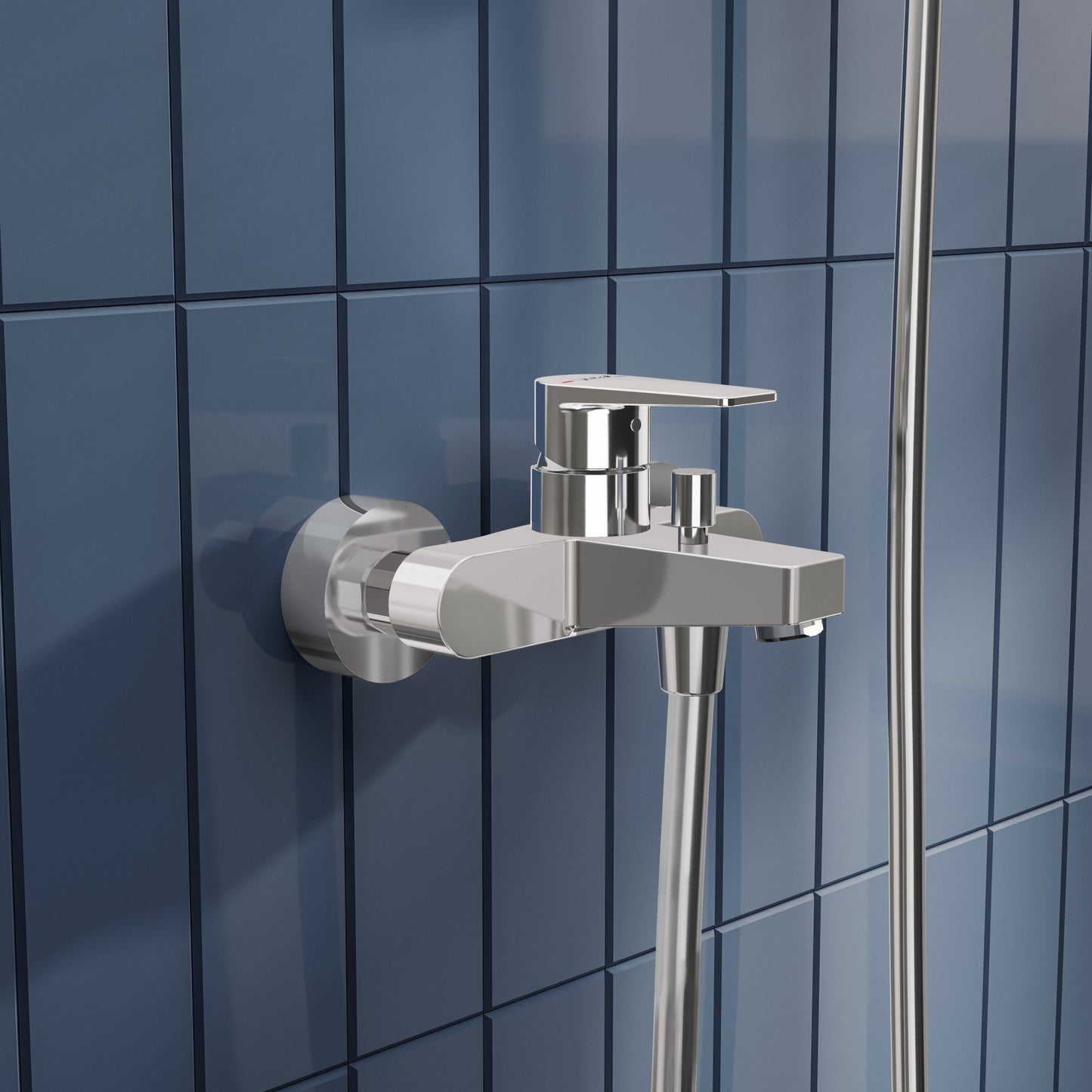 Sabira Flow Square Wall Mounted Bath/Shower Mixer