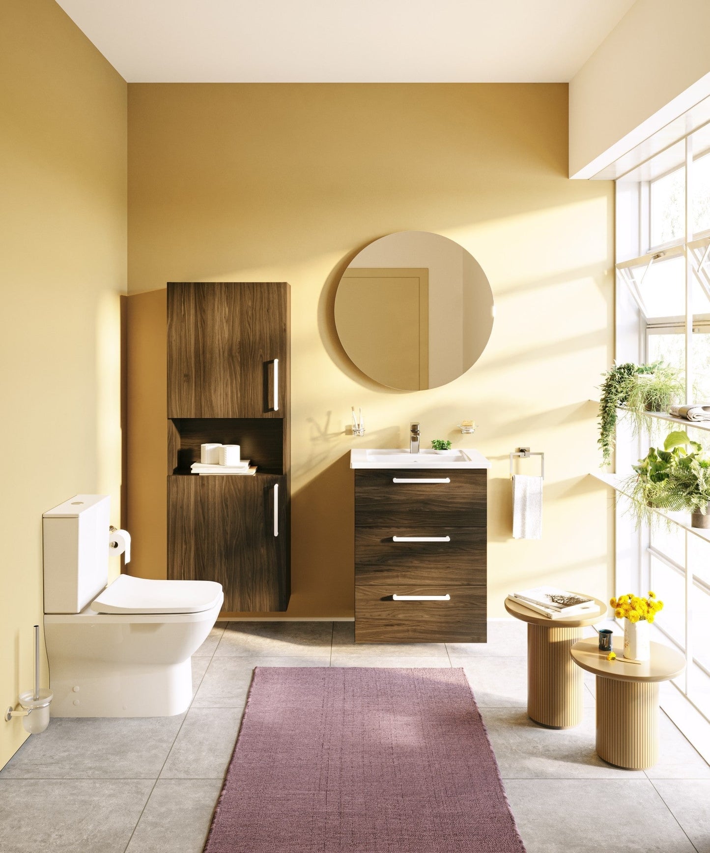 HRD 55cm 2 Door Semi-Tall Unit