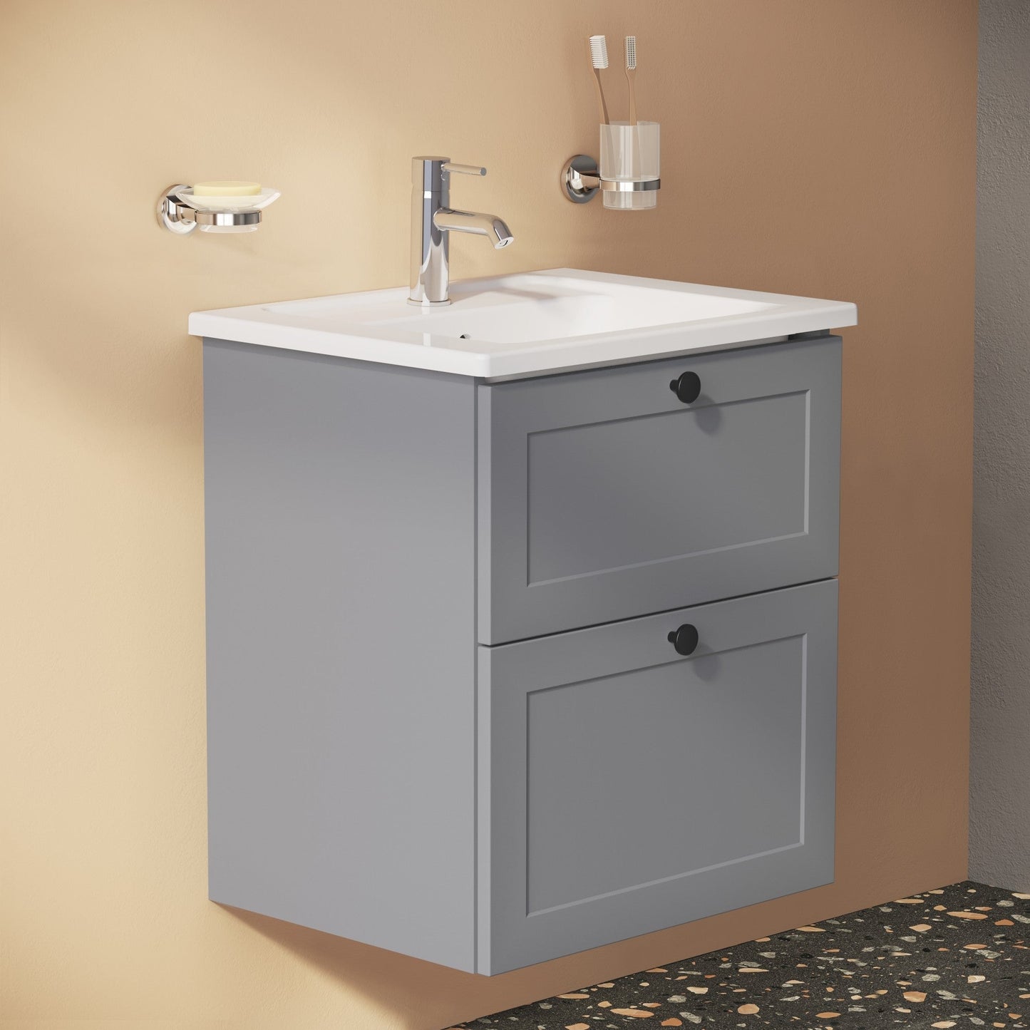 HRD 605x470mm 1TH Vanity Basin with Overflow