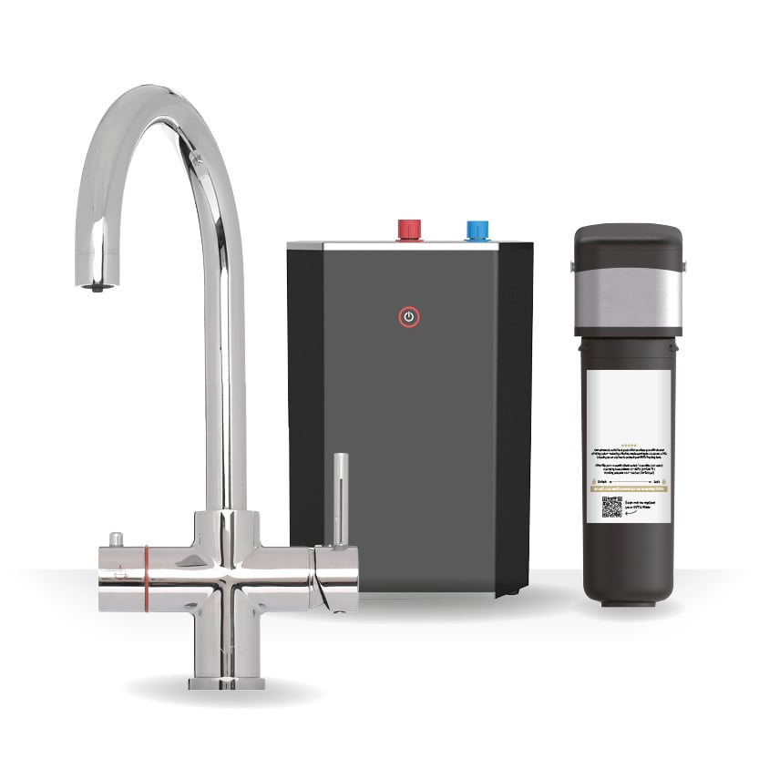 Zentra 3 1 Swan Tap Digital Tank – Zentra 3-1 Swan Tap + Digital Tank | Luxury Bathroom & Radiator Collection by HomeRangeDirect