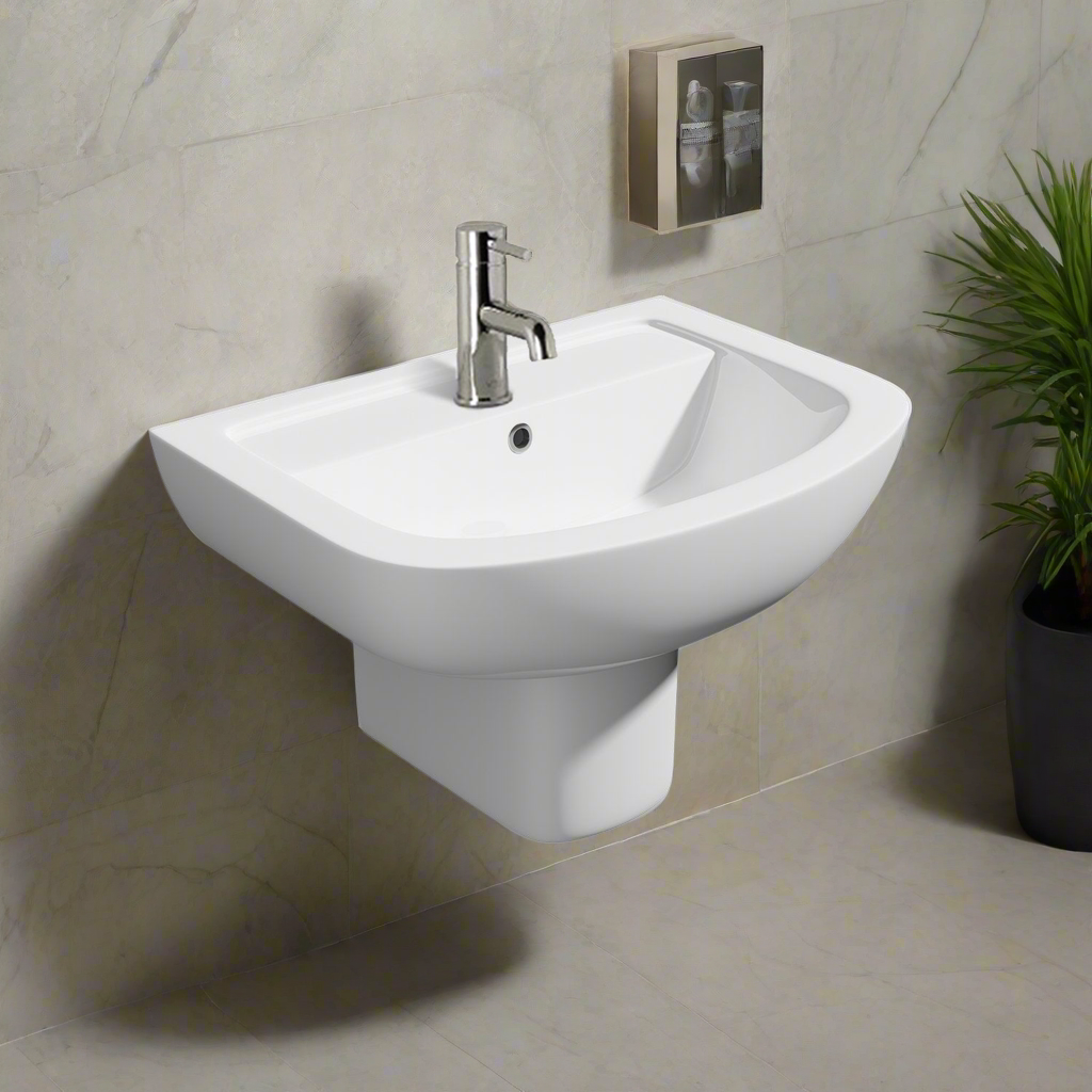 Sorrento Forma Round Semi Pedestal – Sorrento Forma Round Semi Pedestal | Luxury Bathroom & Radiator Collection by HomeRangeDirect