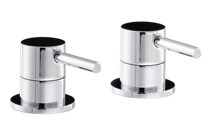 Sabira Harmonie Round Bath Filler Panel Valves (Pair)