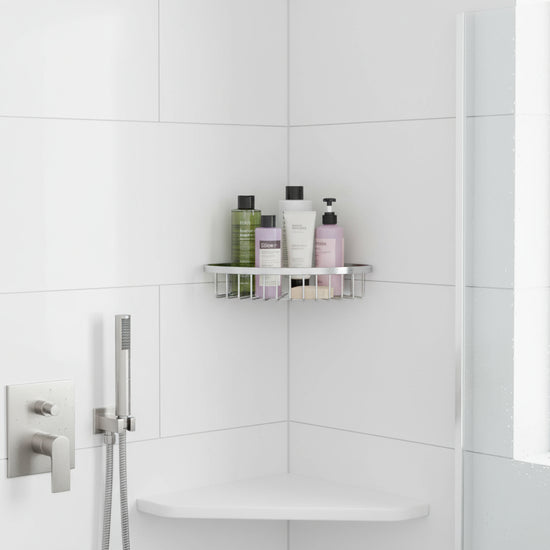 Zentra Corner Basket – Zentra Corner Basket | Luxury Bathroom & Radiator Collection by HomeRangeDirect