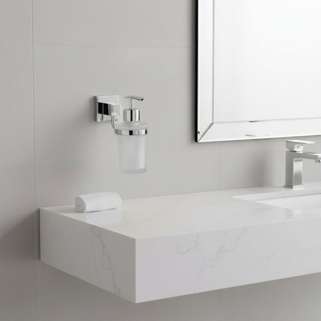 Zyvra Soap Dispenser Holder – Zyvra Soap Dispenser & Holder | Luxury Bathroom & Radiator Collection by HomeRangeDirect