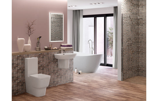 HRD 600x400mm 1TH Basin & Semi Pedestal