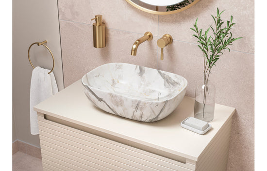 HRD 610mm Wall Hung 1 Drawer Basin Unit & Worktop