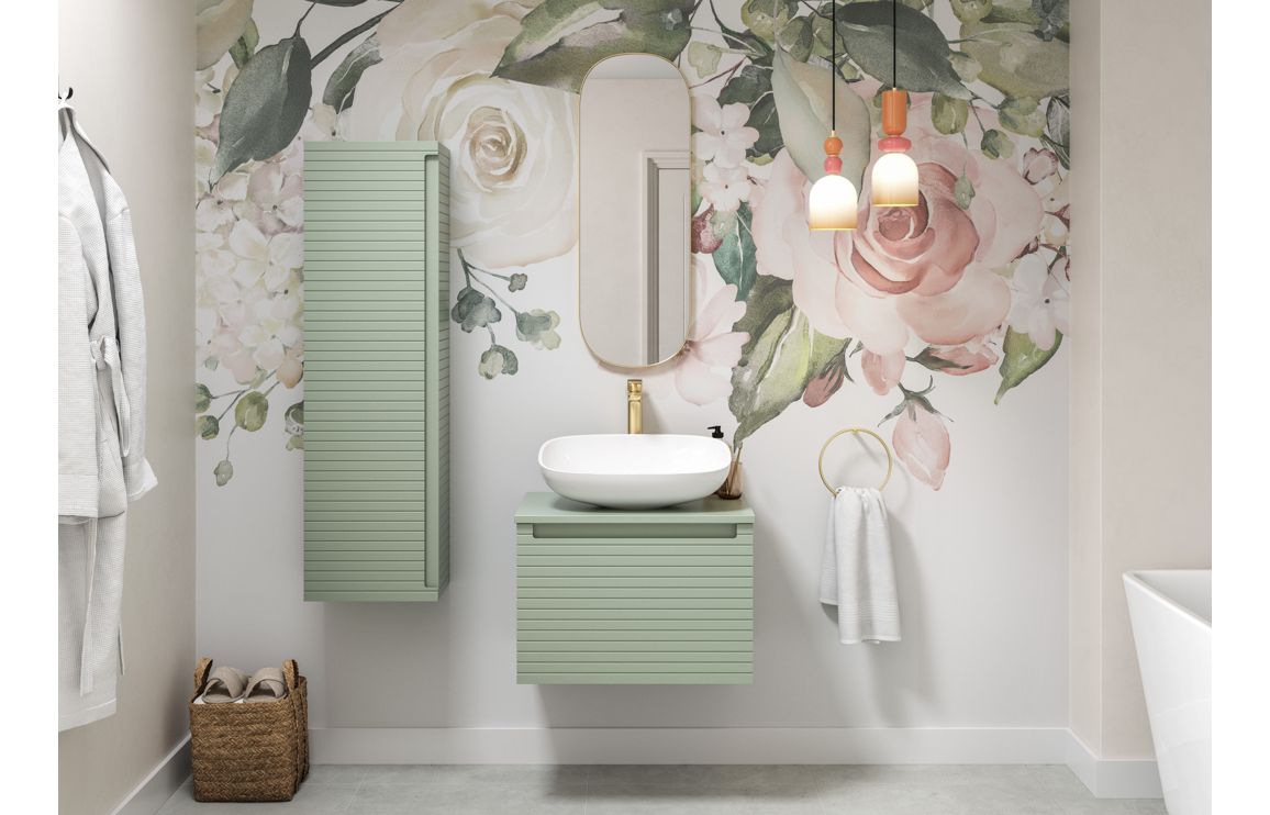 HRD 615mm Wall Hung 1 Drawer Basin Unit & 1TH Basin