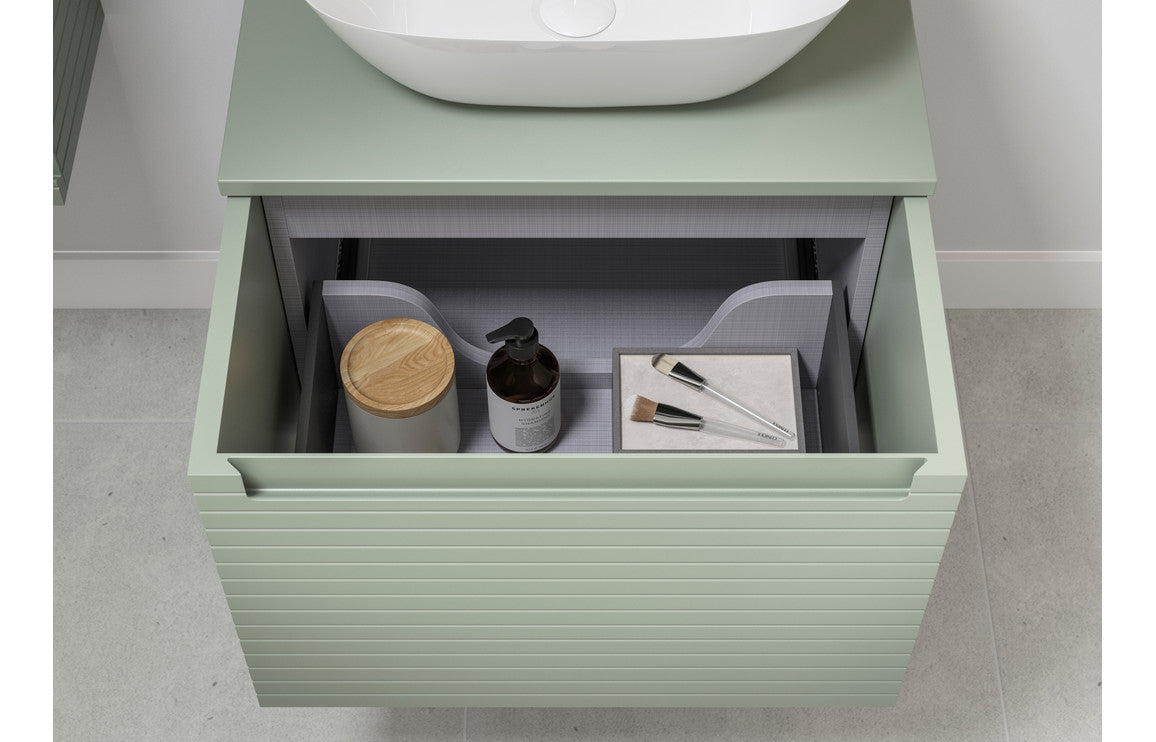 HRD 815mm Wall Hung 1 Drawer Basin Unit & 1TH Basin