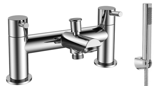 Zyre Bath Shower Mixer With Push Waste – Zyre Bath Shower Mixer with Push Waste | Luxury Bathroom & Radiator Collection by HomeRangeDirect