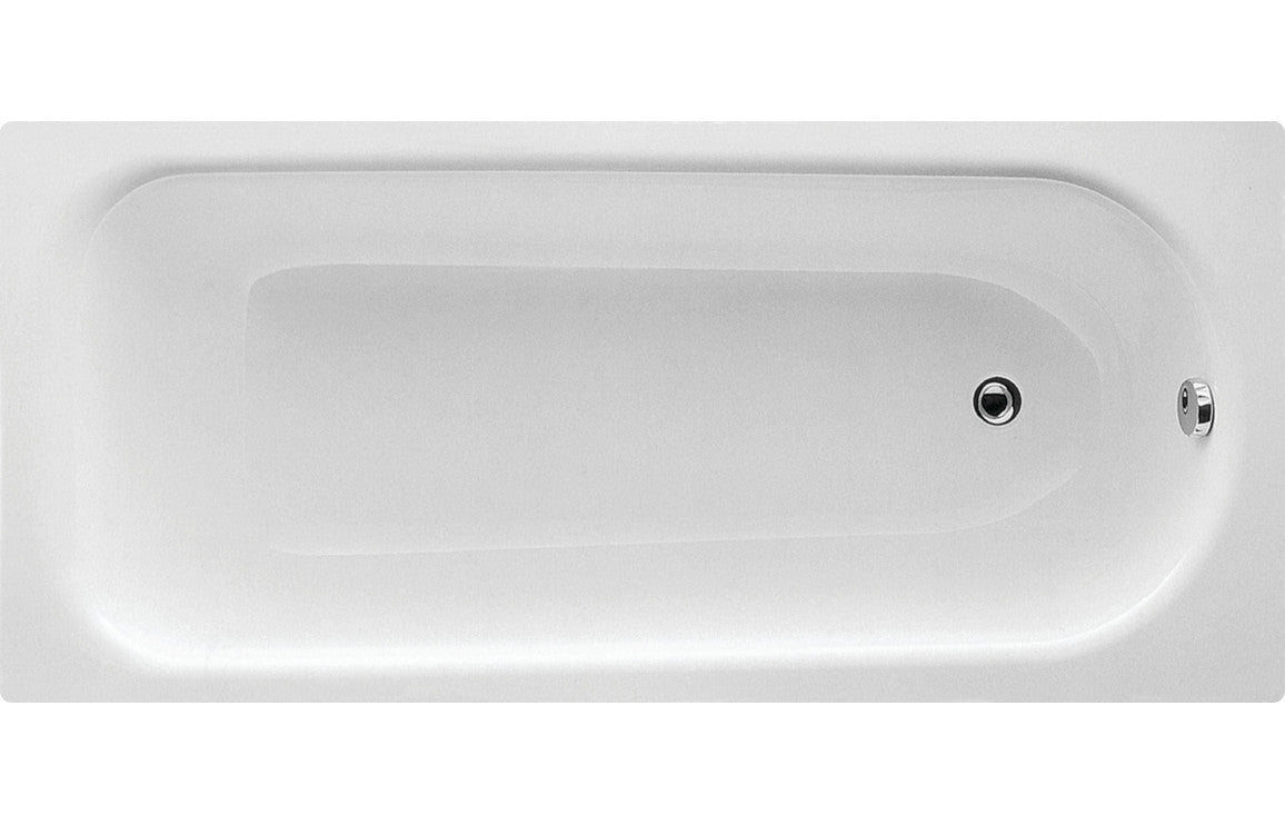 Aura Steel Single End Bath 1600x700x500mm (2TH) with Legs