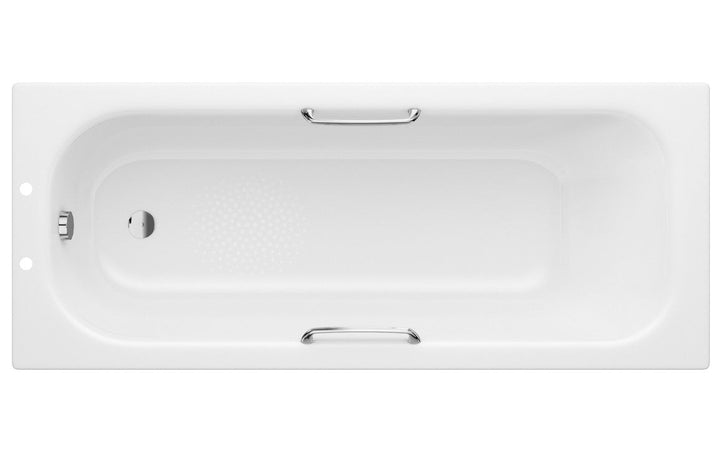 Aura Steel Single End Bath 1700x700x500mm with Grips & Anti-slip