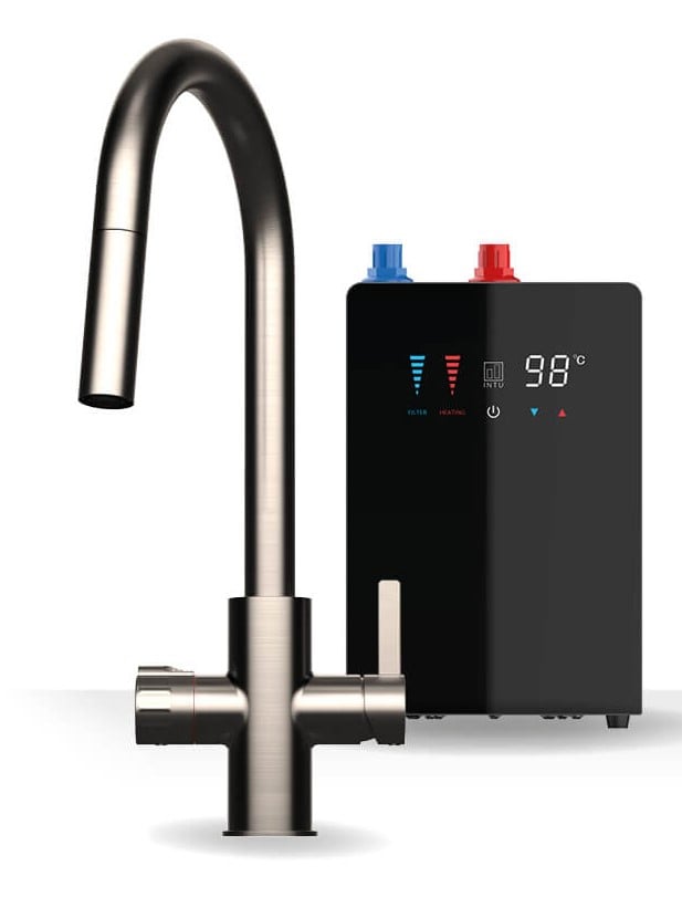 Zentra 4 1 Pull Down Swan Tap Digital Tank – Zentra 4-1 Pull-Down Swan Tap + Digital Tank | Luxury Bathroom & Radiator Collection by HomeRangeDirect