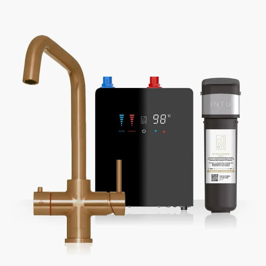 Auron 4 1 Square Tap Digital Tank – Auron 4-1 Square Tap + Digital Tank | Luxury Bathroom & Radiator Collection by HomeRangeDirect